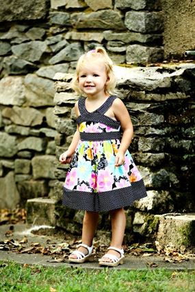Picture of young girl in a dress